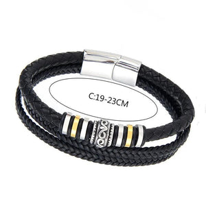 Vintage National Style Jewelry Stainless-Steel Bracelet for Men