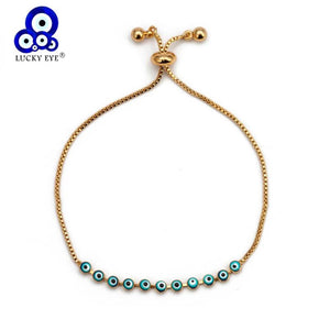 Red Evil Eye Bracelet Chain Charm Adjustable Jewelry EY6546