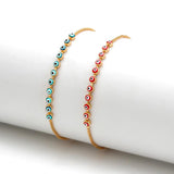 Red Evil Eye Bracelet Chain Charm Adjustable Jewelry EY6546