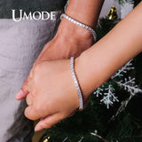 0.25ct Square CZ Tennis Bracelet Wedding Jewelry UB0178A