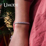 0.25ct Square CZ Tennis Bracelet Wedding Jewelry UB0178A