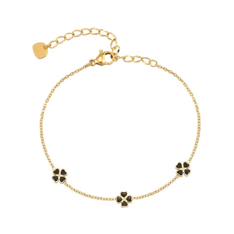 Peach Hearts Bracelet 15cm+5cm Stainless Steel High Jewelry