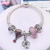 Hot Charm Ladies Bracelets DIY Star & Feather Beads Charms Bracelets