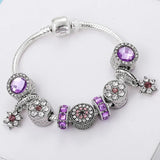 Hot Charm Ladies Bracelets DIY Star & Feather Beads Charms Bracelets