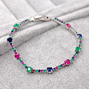 White Zircon Bracelet for Women's Anniversary Birthday