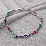 White Zircon Bracelet for Women's Anniversary Birthday