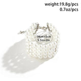 Romantic Multi-layer Pearl Bracelet Wide Bracelet For Women