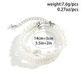 Romantic Multi-layer Pearl Bracelet Wide Bracelet For Women