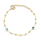 Colorful Evil Eye Charm Bracelet Adjustable Moon Star Heart Fatima Hand Bracelet
