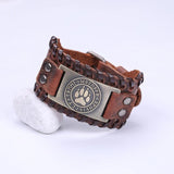 Wolf Paw Charm Bracelet Slavic Kolovrat Amulet Jewelry