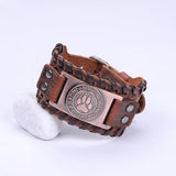 Wolf Paw Charm Bracelet Slavic Kolovrat Amulet Jewelry