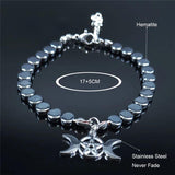 Witchcraft Triple Moon Goddess Bracelet Stainless Steel B3515S02