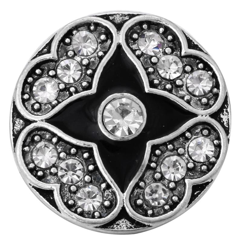 6pcs Rhinestone Snap Buttons for Bracelet Bangle