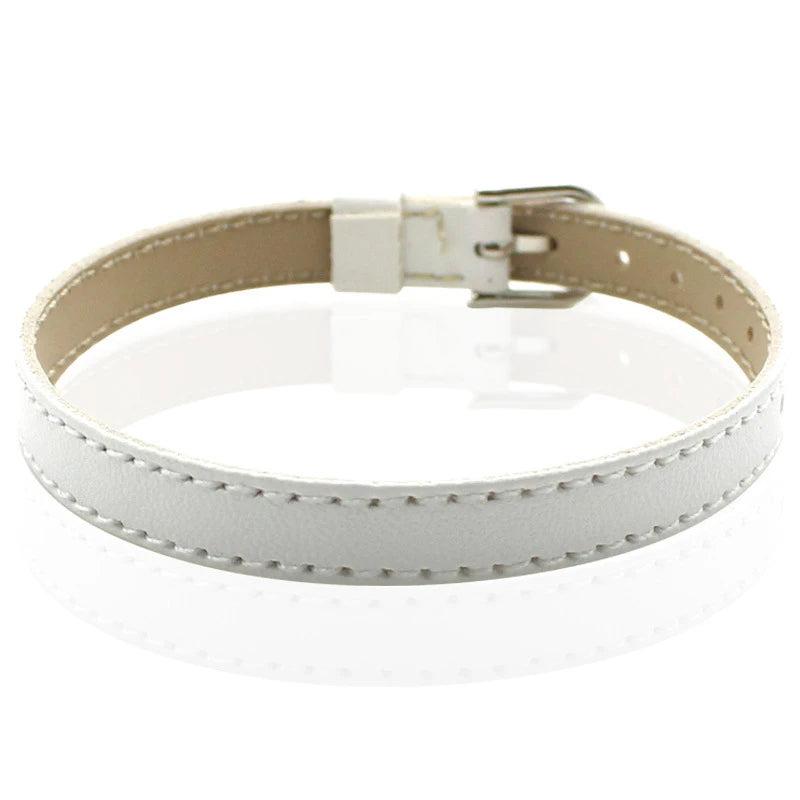 10pcs PU Wristband for 8mm Slide Charms, 210mm Length