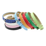 10pcs PU Wristband for 8mm Slide Charms, 210mm Length