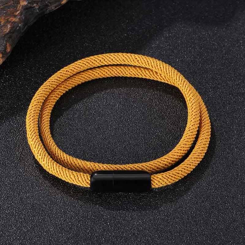 Multi Rope Chain Bracelet Stainless Steel Clasp Milan Thread Band SP1101