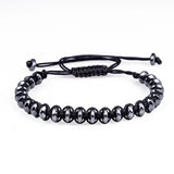 Men's Hematite Stone Rope Bracelet