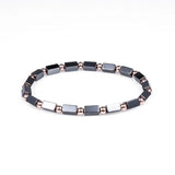 Men's Hematite Stone Rope Bracelet