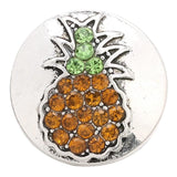 6pcs Mixed Brown Flower 18mm Snap Buttons for Leather Bracelets