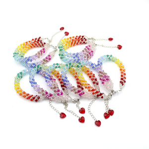 Simple Crystal Tornado Bracelet Geometric Design High Quality Lobster Clasp