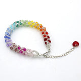 Simple Crystal Tornado Bracelet Geometric Design High Quality Lobster Clasp
