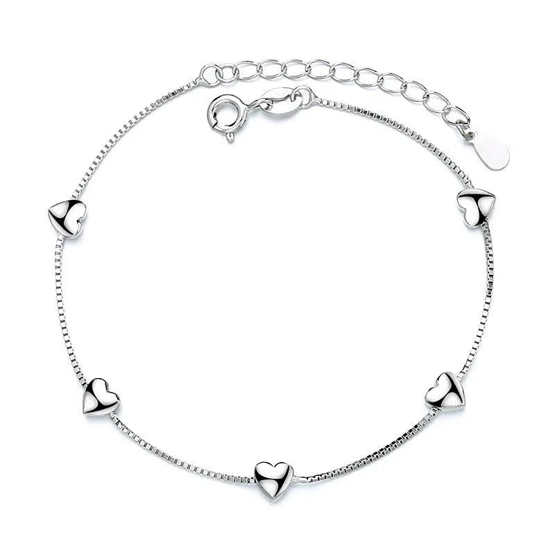 925 Silver Love Bracelet for Women - Romantic Jewelry Gift