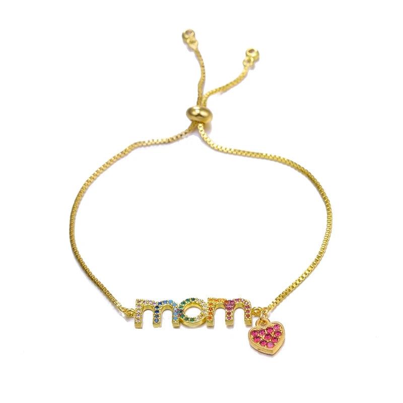 MaMa Boy Girl Charm Bracelets For Mom Daughter Birthday Gift