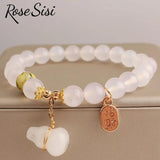 Chinese Elastic Bracelet Beads Money Bag Pendant Jewelry