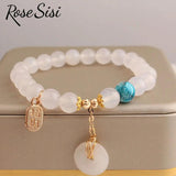 Chinese Elastic Bracelet Beads Money Bag Pendant Jewelry