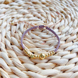 KKBEAD Braided Yarn Pearl Bracelet Unfade Plated Beads Pulseras Femme