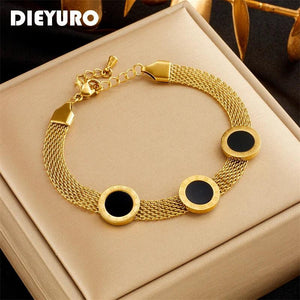 316L Stainless Steel Roman Numeral Bracelet