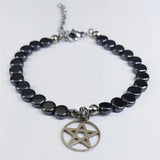 Witchcraft Pentagram Stainless Steel Chain Bracelet Women Silver Jewelry