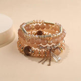 4Pcs/Set Natural Stone Crystal Bracelets For Women Therapeutic Magnetic Jewelry