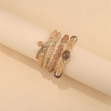 4Pcs/Set Natural Stone Crystal Bracelets For Women Therapeutic Magnetic Jewelry