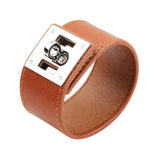 Kirykle Punk Leather Bracelets for Women