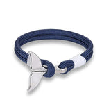 Marine Whale Tail Bracelet Parachute Cord Couple's Hand Line