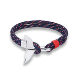 Marine Whale Tail Bracelet Parachute Cord Couple's Hand Line