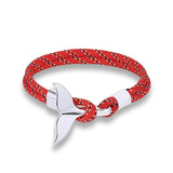 Marine Whale Tail Bracelet Parachute Cord Couple's Hand Line