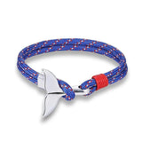 Marine Whale Tail Bracelet Parachute Cord Couple's Hand Line