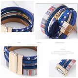 Kirykle Tassel Pendant Multilayer Bracelet for Women