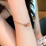 Titanium Steel Rose Roman Numeral Clasp Bracelet Gothic Sexy Bracelets
