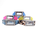 30mm Round Glass Memory Locket Leather Watch Bracelet Gift