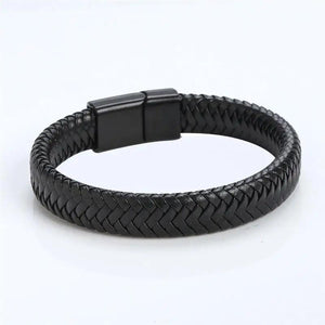 Brown Braided Leather Wrap Bracelet for Men Infinity Bracelet