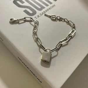 XIYANIKE Silver Lock Bracelet - Classic Jewelry Gift