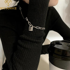XIYANIKE Silver Lock Bracelet - Classic Jewelry Gift
