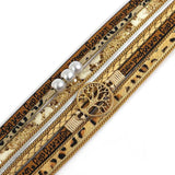 Bohemia Leopard Print Leather Bracelet Women Tree of Life Wrap