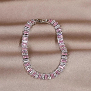 Women's Pink Zircon Bracelet - Hot Daily Jewelry