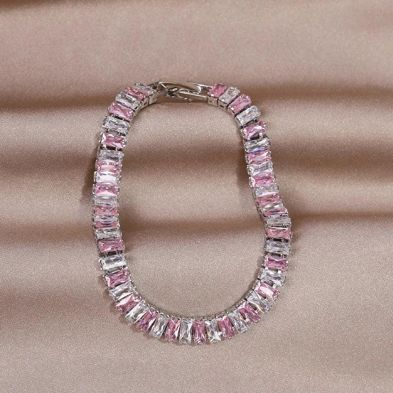 Women's Pink Zircon Bracelet - Hot Daily Jewelry