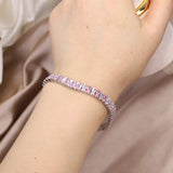 Women's Pink Zircon Bracelet - Hot Daily Jewelry