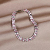 Women's Pink Zircon Bracelet - Hot Daily Jewelry